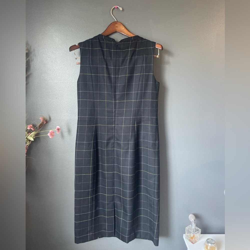Pendleton Vintage Wool Windowpane Shift Dress Siz… - image 4